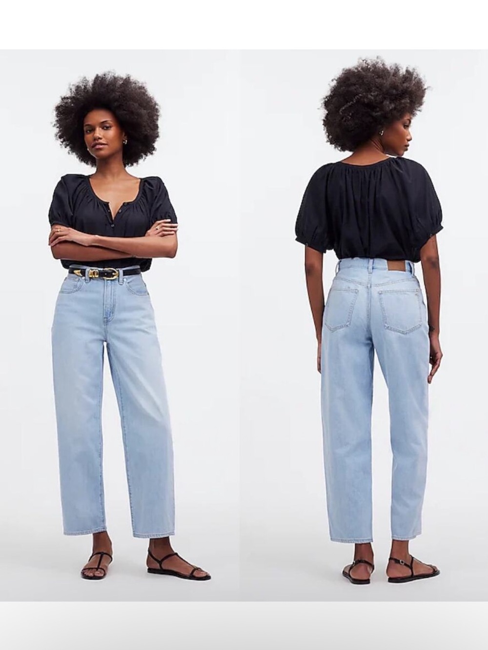 Madewell The Perfect Vintage Wide-Leg Crop Jean Fitzgerald Wash Sz 29 Rigid